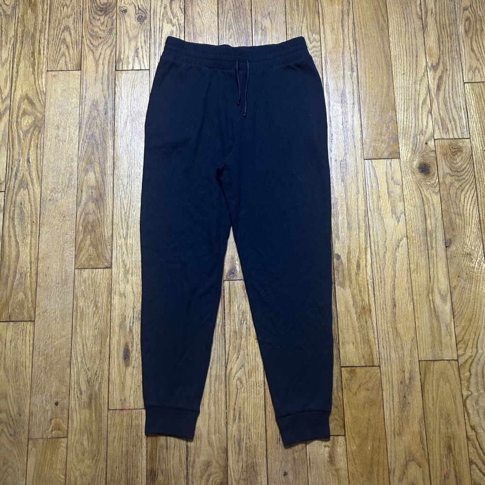 Victoria's Secret Black Ribbed Knit Jogger Pants Lounge Sleepwear Small Short